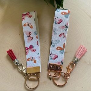 Spring Butterfly Theme Printed Keychain (price is for 1)
